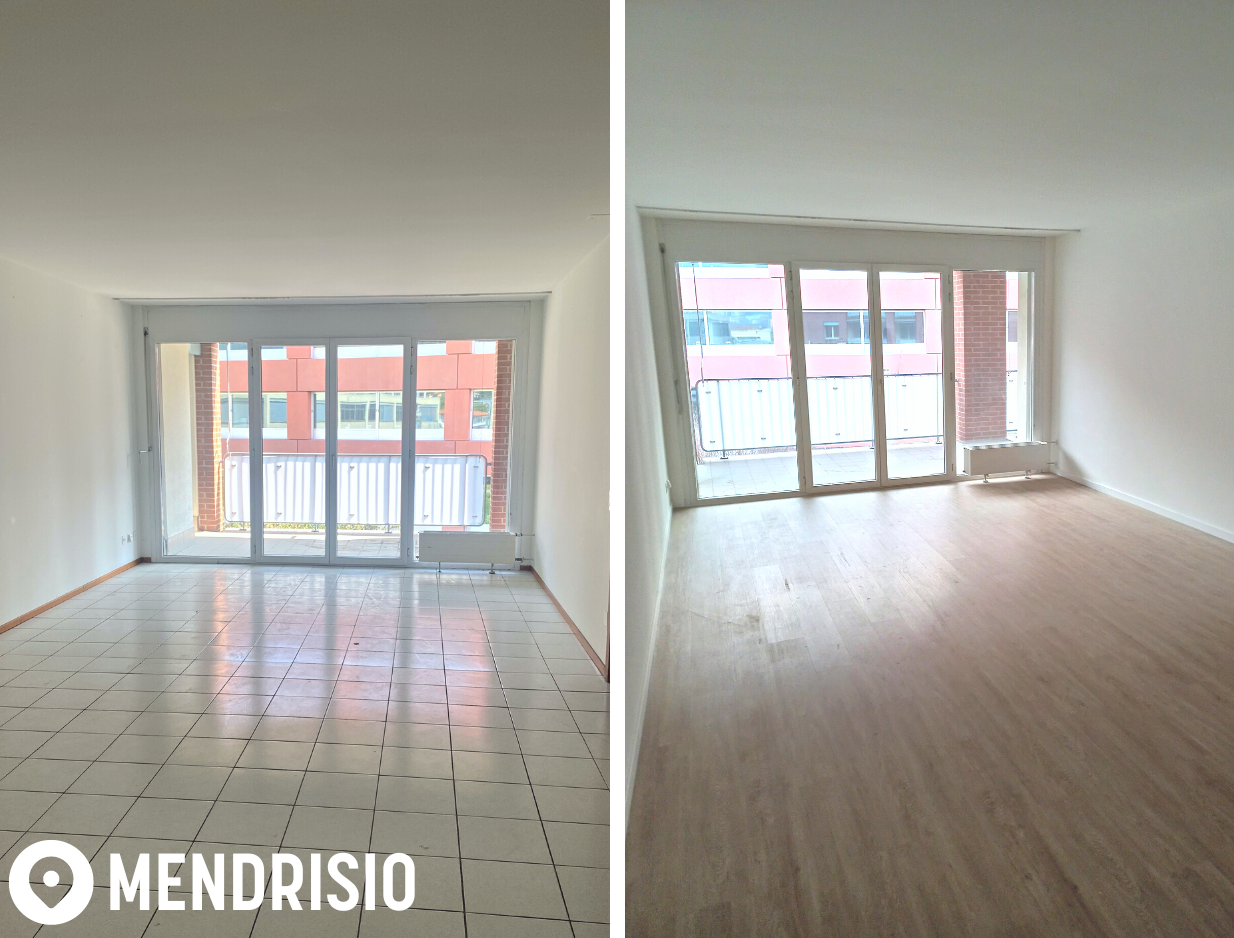 ristrutturazione pavimento posa di parquet Mendrisio